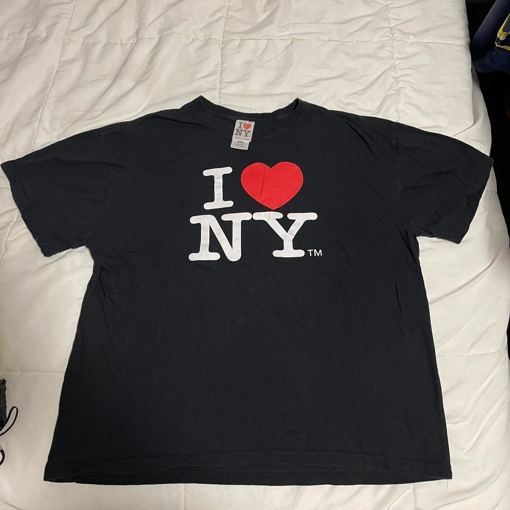 Y2K Black I heart NY‎ shirt XL